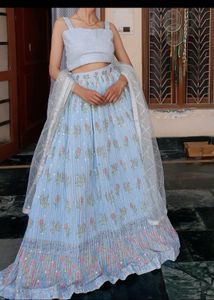 Floral Print Lehenga Choli