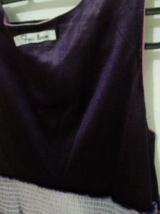 Purple Ombre V-Neck Dress