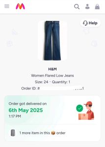 H&M Women Flared Low Jeans