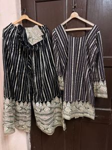 black party wear plazzo set