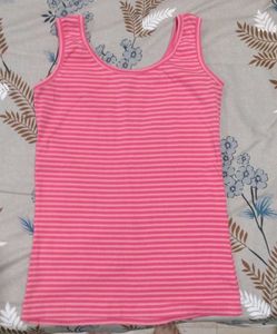 Pink Striped Camisole Top