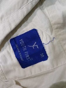 M SIZE YOUTH FIRST  White Men's Shirt