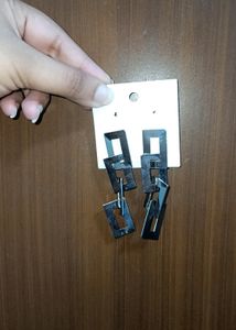 Korean Partywear Silver Earrings