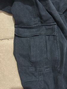Dark Wash Cargo Pants