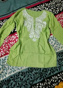 Beautiful Embroidered Cotton Kurta