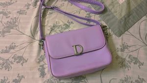 Cute Pastel Purple Sling Bag
