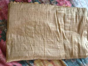 gold colour cotton saree