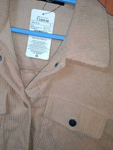 Corduroy Button-Up Jacket