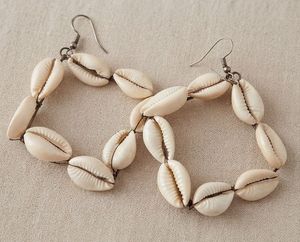 Unique Shell Hoop Earrings