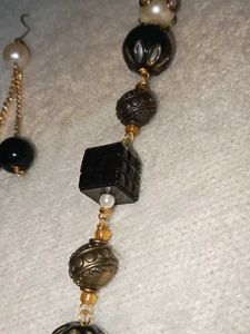 Beaded Necklace and Earring Set