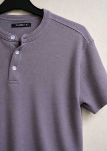 Men's lavender Henley T-Shirt