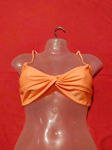 Peach Orange Twist Front Cami Top – Size XL