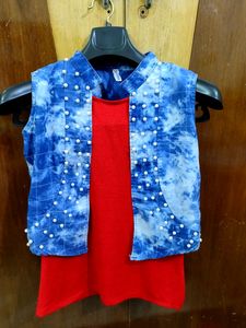 Tie-Dye Vest & Red Tank