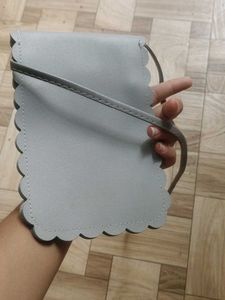 Cute Grey Crossbody Bag with Pom-Pom