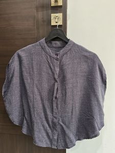 Stylish Women's Grey Tunic Top