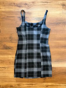 Original H&amp;M Plaid Mini Dress 🩶