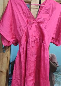 Pink V-Neck Tunic