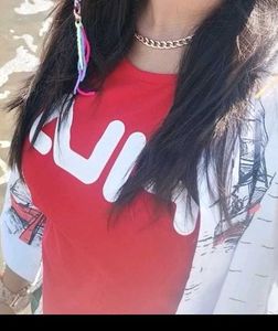 Fila Red Logo Tank Top