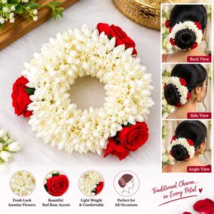 Jasmine & Rose Hair Garland