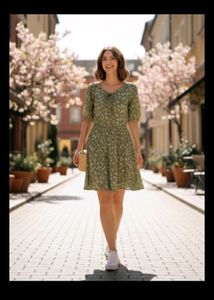 Floral Print Mini Dress
