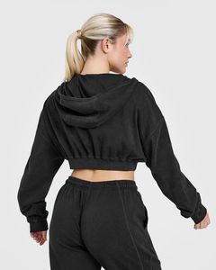Zudio Black Cropped Hoodie