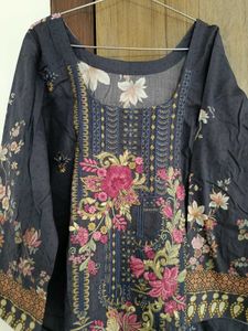 Dark Blue 2 Piece Kurta And Pant