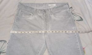 Men's Grey Denim slim fit Shorts