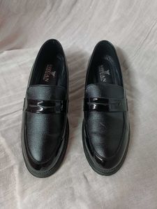 Glossy Black Loafers