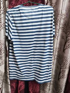 Blue &amp; White Striped T-Shirt