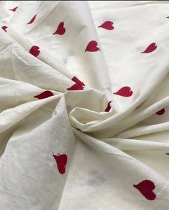 Hand Embroidered Cotton Fabric