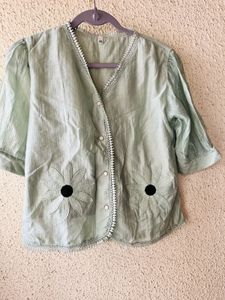 Light Green Floral Kurta top