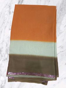 saree with stitched blouse