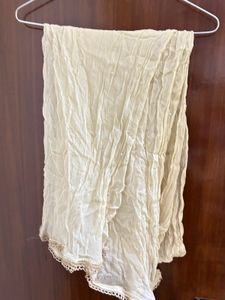 Elegant Cream Silk Blouse with Embellishments