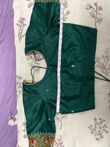 Beautiful Green Embroidered Blouse