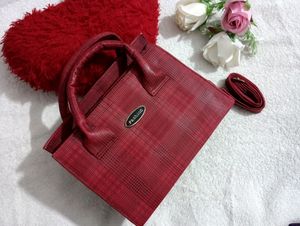 Maroon Satchel Bag 👜
