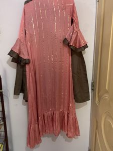 Elegant Pink Kurta Set with Jacket