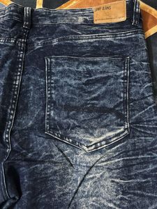 Men's Distressed Moto Jeans