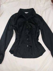 Classic Black Button-Up Shirt