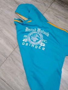Cool Blue Zip-Up Hoodie