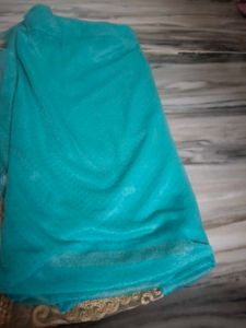 Embroidered Teal Dupatta