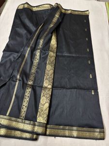 Black &amp; Gold Silk Saree