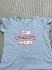 Light Blue "Main Character Energy" Tee