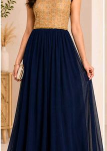A stylish and simply party wear long gown
