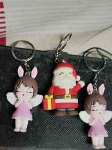 Cute Angel &amp; Santa Keychains 3