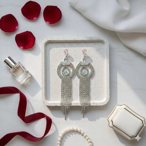 Sparkling Tassel Drop Earrings