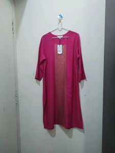 Aaboli Pink And Gold Kurta