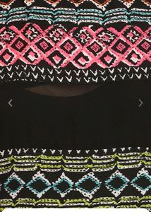 Stylish Black Yoke Design Sheer Kurta