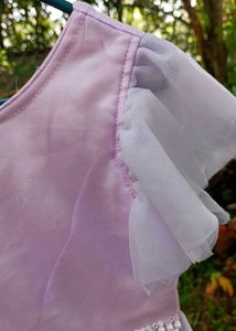 Beautiful Lilac dress with Pearl Belt