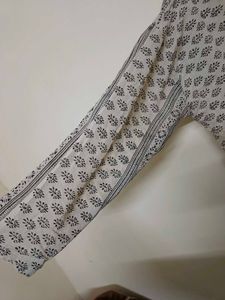 Cream Color Knee Length Kurta