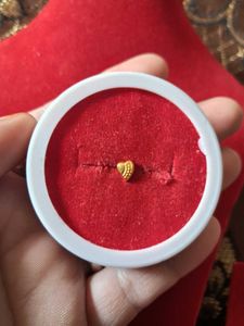 Tiny Gold Heart Nose Pin